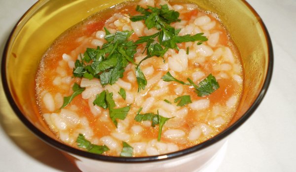 Ориз с домати за бебе