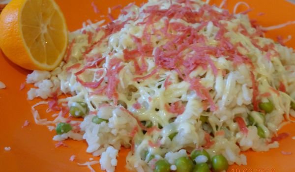 Ориз с грах и кашкавал