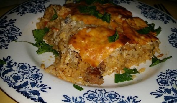 Ориз с кайма и заливка