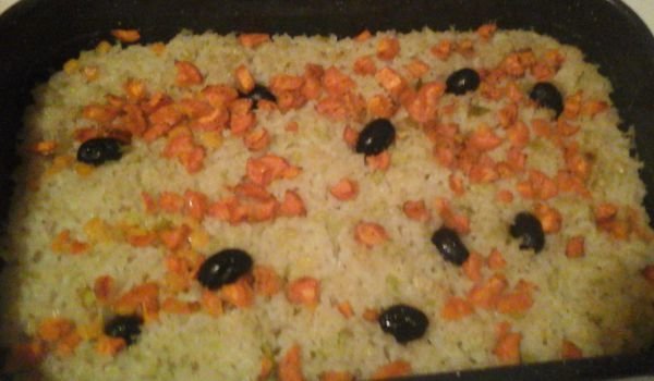 Ориз с маслини и моркови