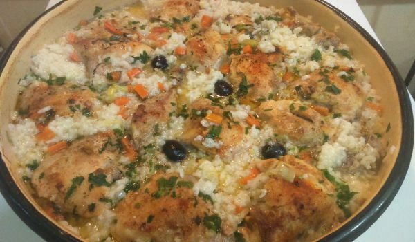 Ориз с маслини и пилешко