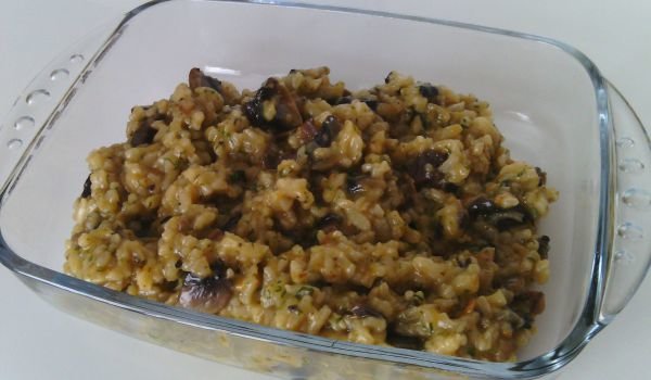 Ориз с моркови, копър и печурки