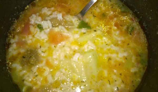 Ориз с тиквички и зеленчуци