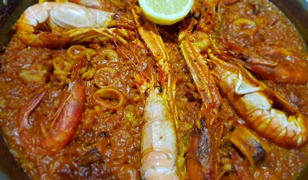 Ориз със скариди и зеленчуци