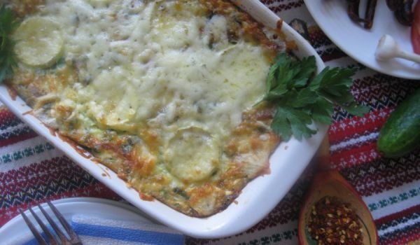 Пай с тиквички и сметана