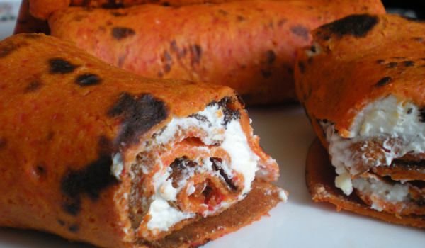 Палачинки с червени чушки