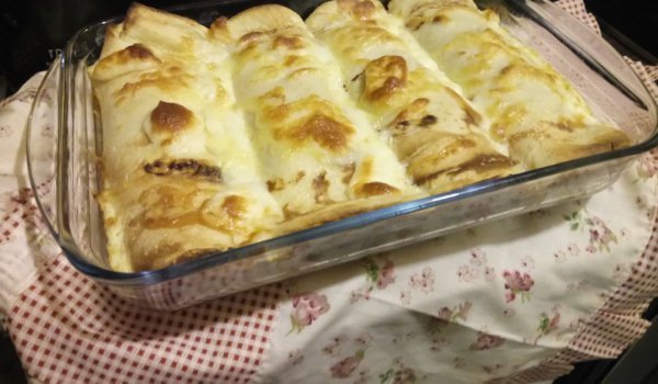 Палачинки с гъби на фурна
