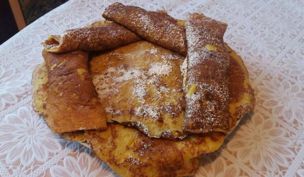 Палачинки с настъргана ябълка