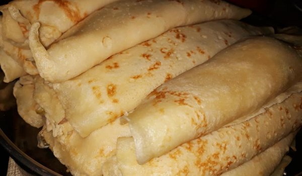 Палачинки с Пилешко Месо и Майонеза