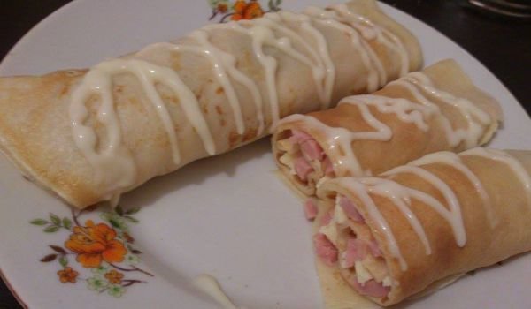 Палачинки с шунка и кашкавал