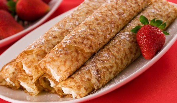 Палачинки със суха сметана