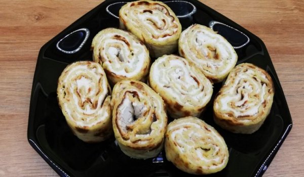 Палачинкови рулца от тиквички