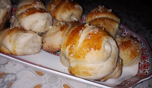 Памук кифлички с морска сол