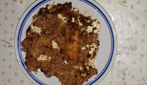 Паниран праз с кайма