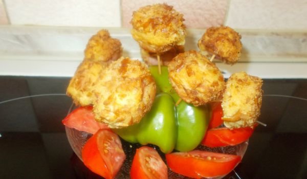 Панирани хапки от кренвирш