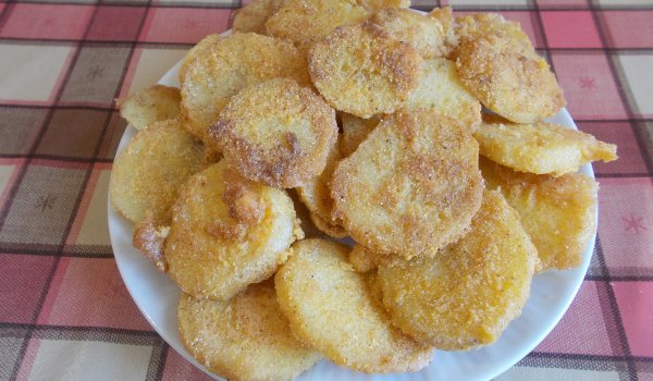Панирани картофки с царевично брашно
