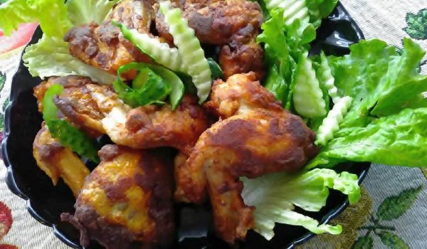 Панирани крилца с мащерка