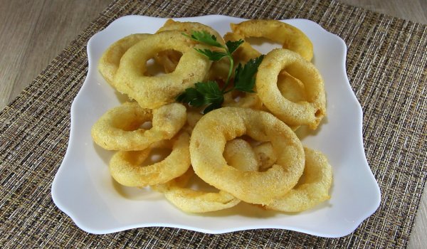 Панирани лучени кръгчета