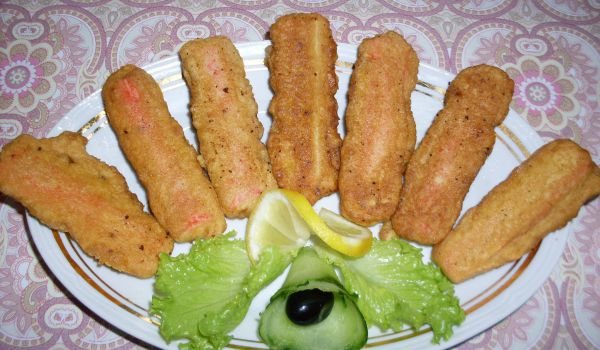 Панирани рулца от раци