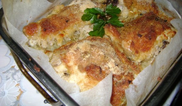 Панирано пиле с галета на фурна