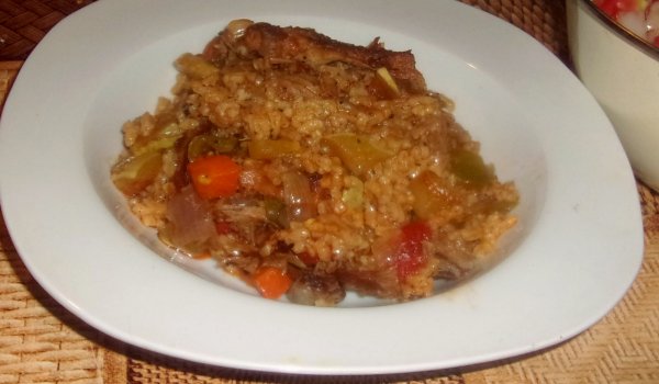 Патешки фенери с ориз на фурна