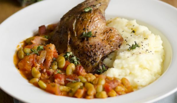 Патешко бутче с бекон по френски