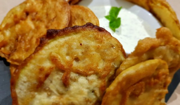Патладжани Пакора с разкошен сос