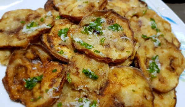 Патладжани с чесън и зехтин