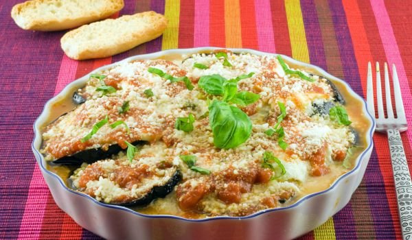 Патладжани с моцарела и пармезан