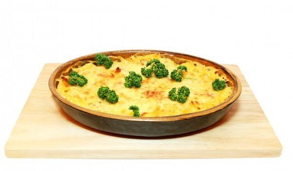 Печен боб с броколи