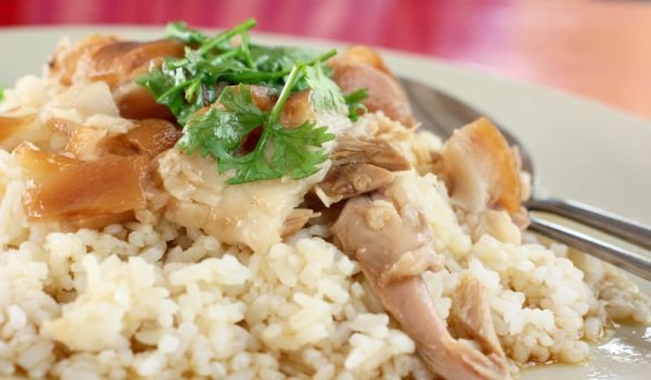 Печен свински бут с ориз