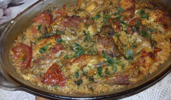 Печен Заек с Лук и Моркови