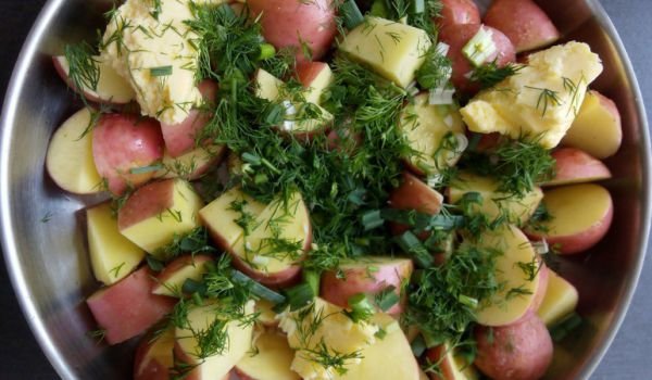 Печени червени картофи