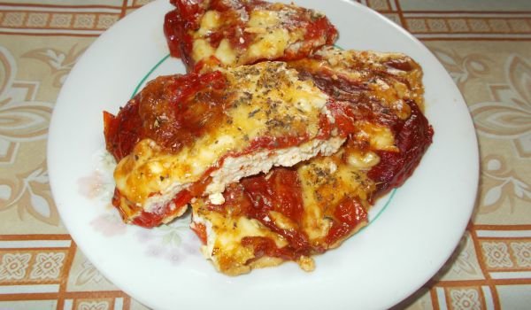 Печени чушки с плънка на фурна