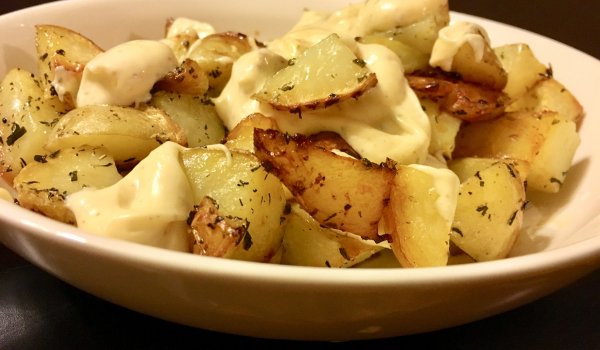 Печени картофи с балсамов оцет