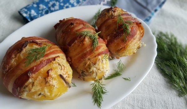 Печени картофи с бекон