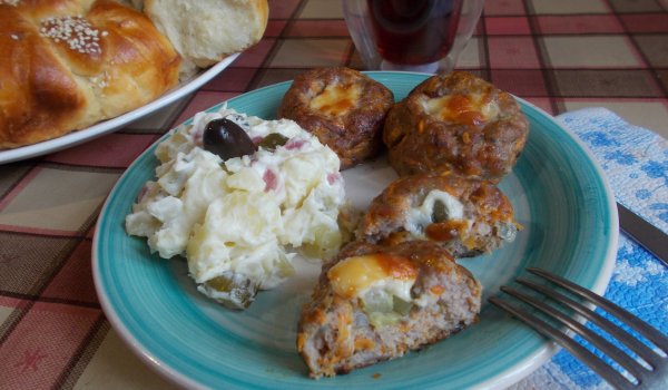 Печени кюфтета с моркови и плънка