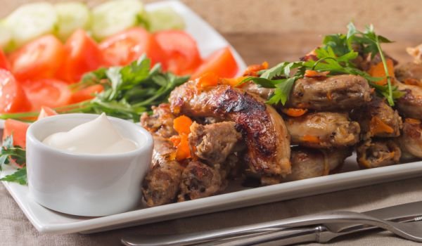 Печени пилешки шийки