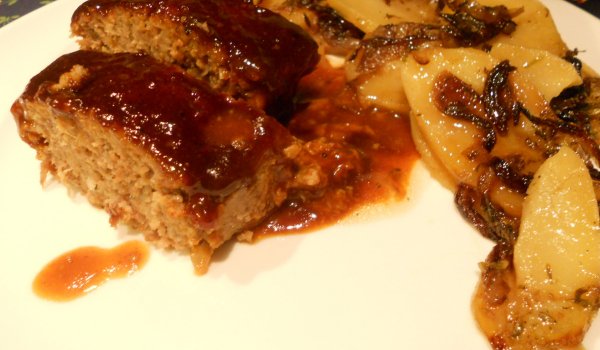 Печено месно руло с глазура