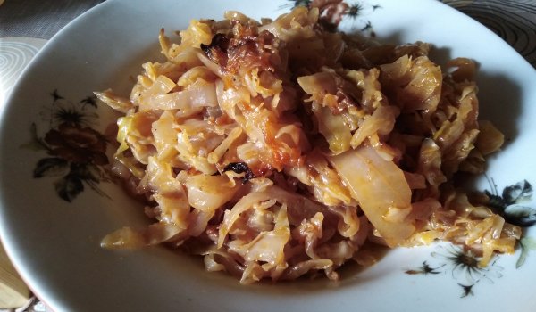 Печено постно зеле