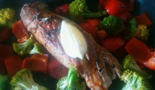 Печено свинско контрафиле на фурна