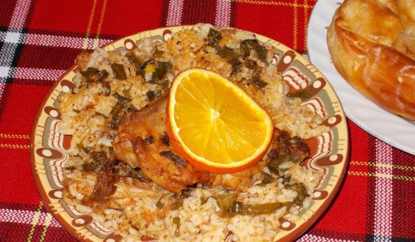 Печено заешко месце с портокал