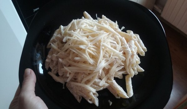 Пене с Бри и сметана