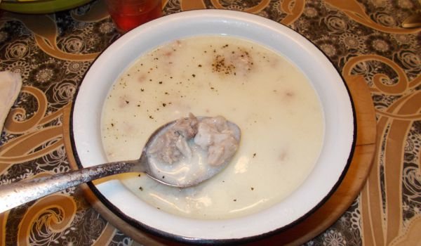 Пикантна супичка от свинско месце