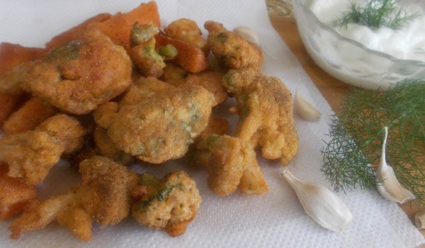 Пикантни панирани броколи