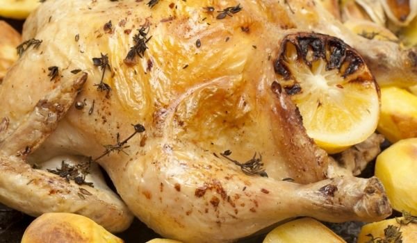 Пиле с лимон и картофи на фурна