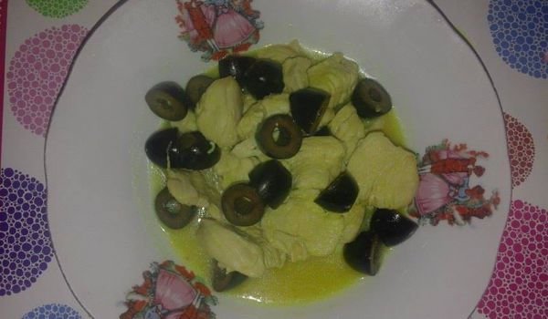 Пиле с маслини и портокалов сок