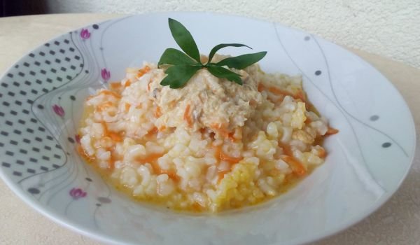 Пиле с ориз за малко дете
