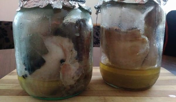 Пиле в буркан