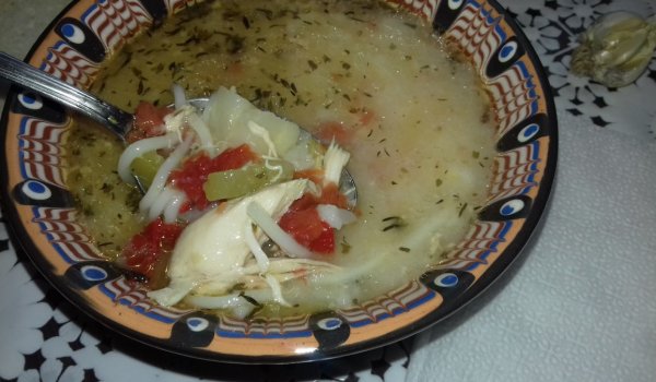 Пилешка супа с карфиол и картофи